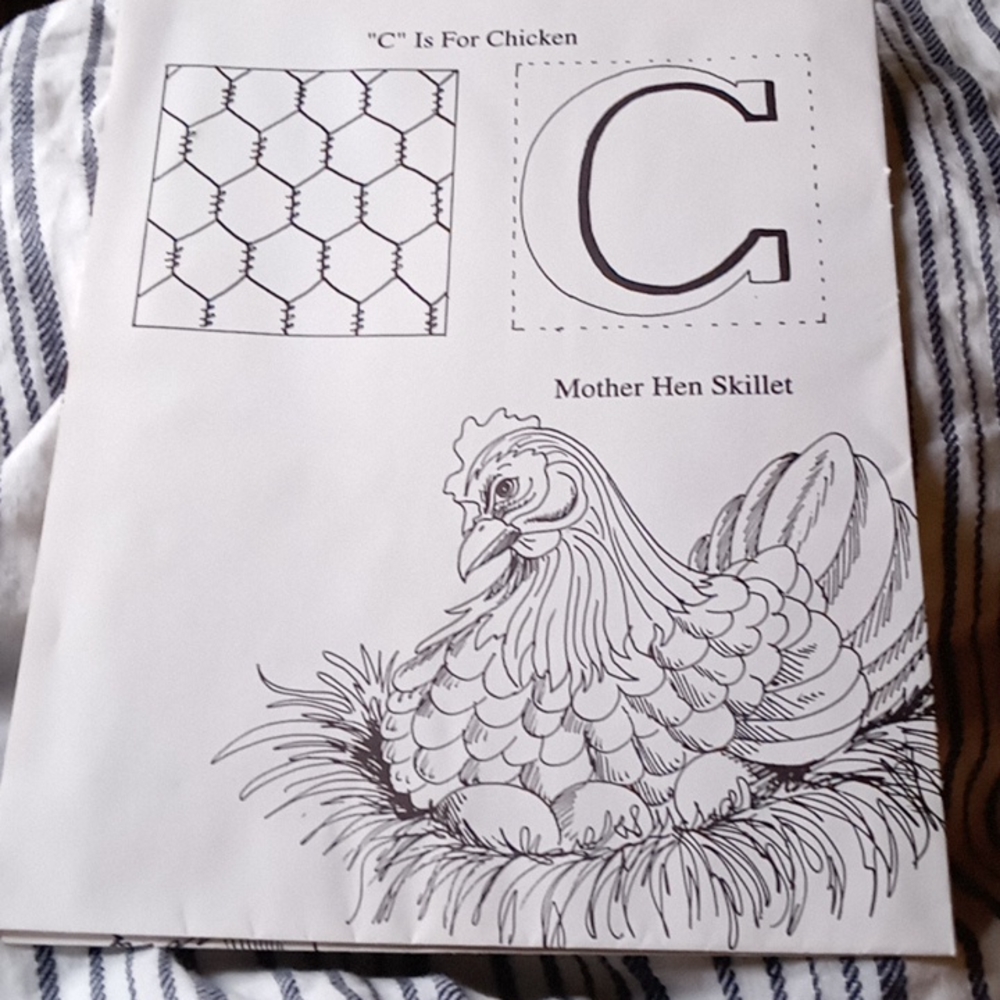 C" is for Chicken,  new painting pattern,